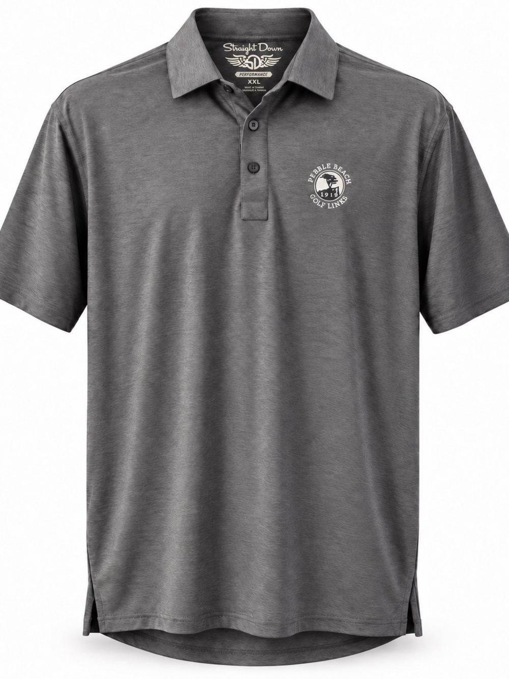 NWT Straight down Pebble Beach Golf Links polo retail $120 size XXL